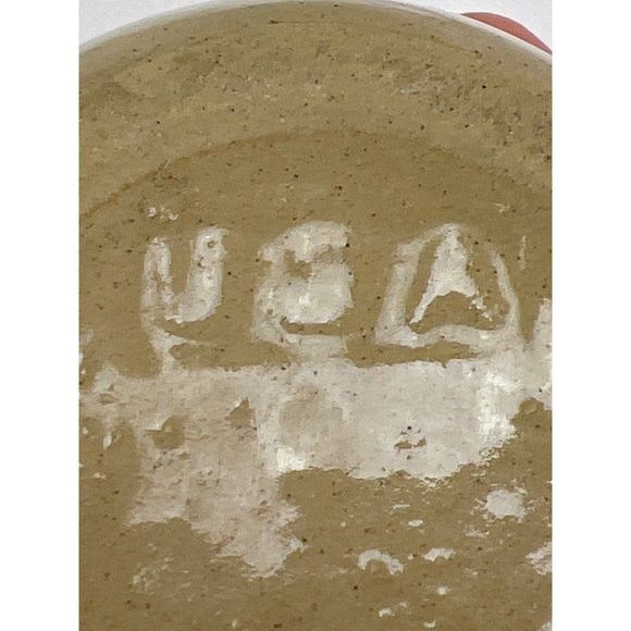 Vintage USA Tan Pottery Crock Style Mug Cup - Picture 6 of 7